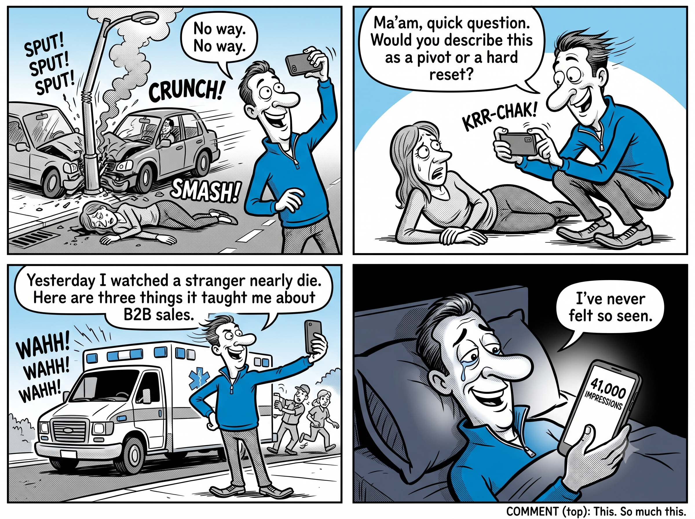 Be Seen Comic Strip