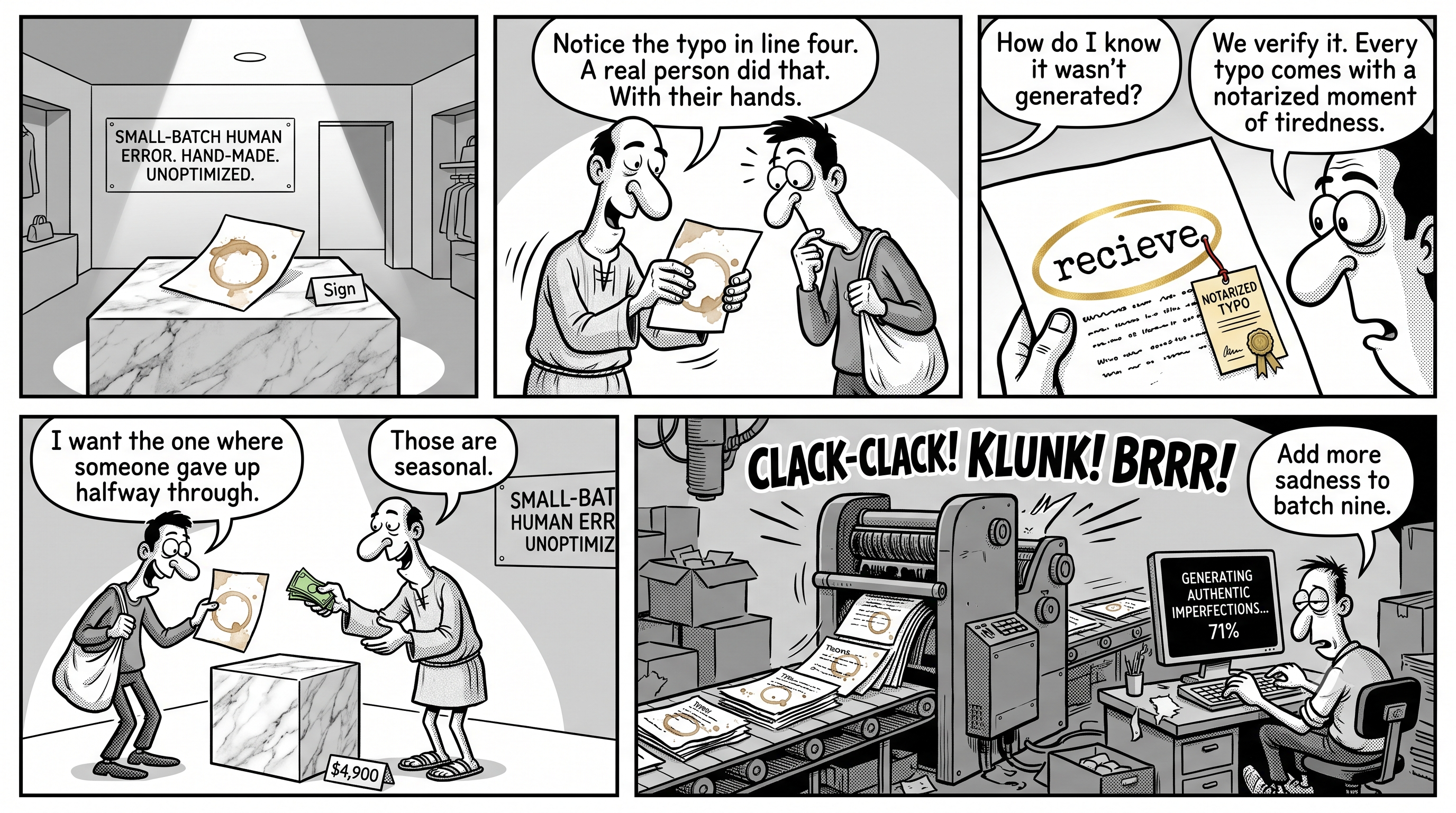 Certified Human Comic Strip